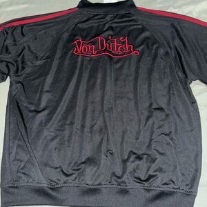 Von Dutch Black and Red Jacket